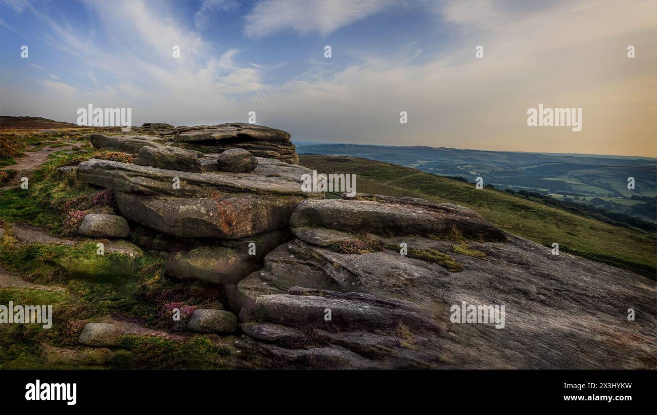 Stanage Edge, Peak District Stockfoto