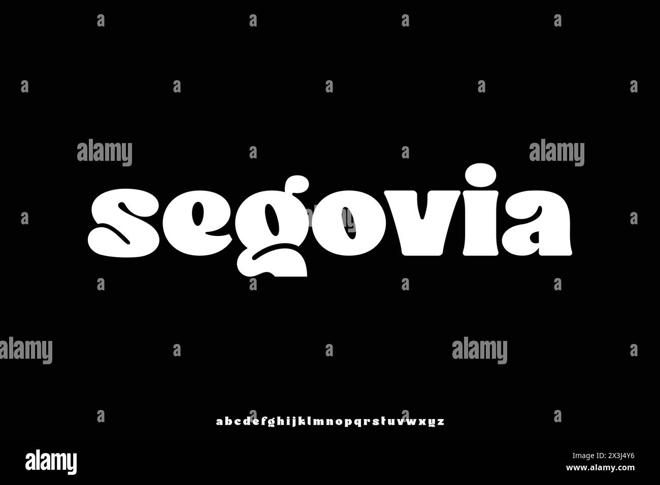 Einzigartige mollige Kleinbuchstaben im Retro-Stil mit Schriftart-Vektor Stock Vektor