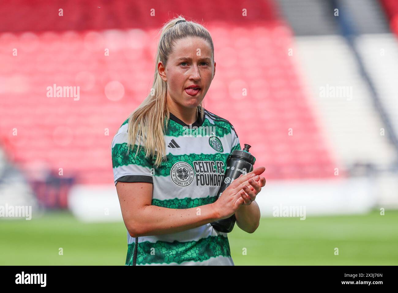 Glasgow, Großbritannien. April 2024. Die Rangers spielen Celtic im Scottish Gas Women's Scottish Cup Halbfinale im Hampden Park, Glasgow, Schottland. Quelle: Findlay/Alamy Live News Stockfoto