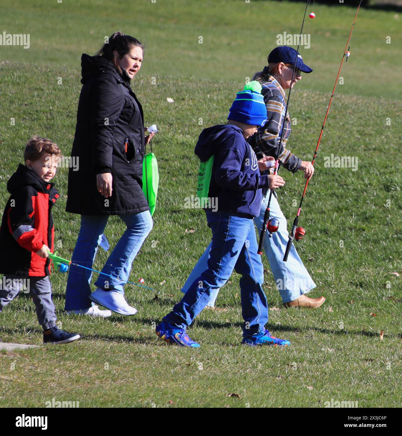 Kinderfischklinik in West Bend Wisconsin - April 2023 Stockfoto