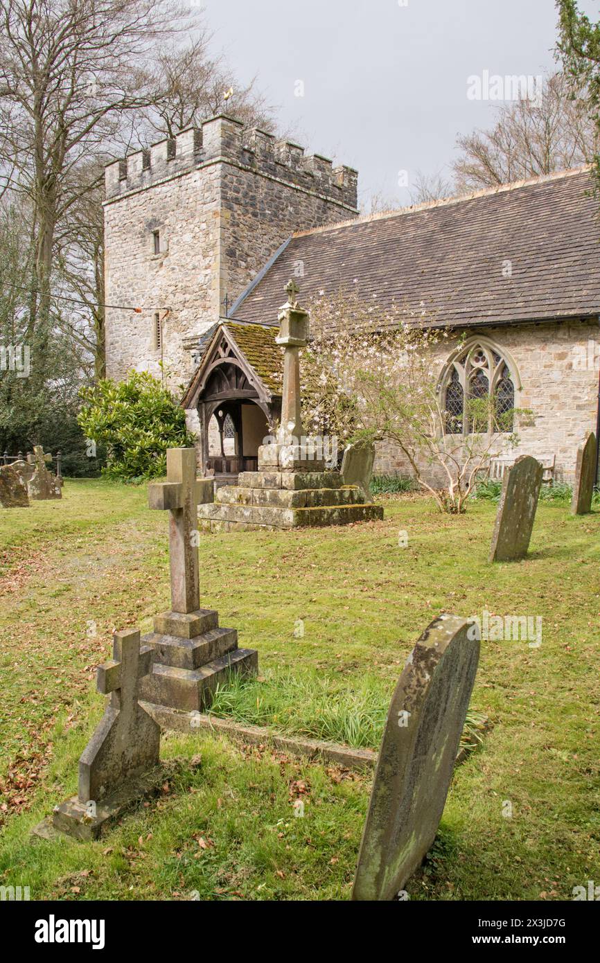 St. Michael und All Angels Pfarrkirche in Knill, Herefordshire, Enghamd, Großbritannien Stockfoto