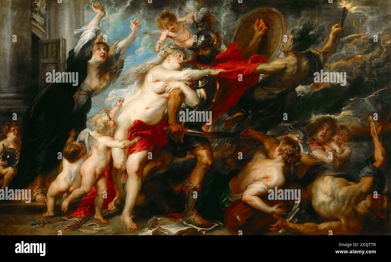 Peter Paul Rubens - Folgen des Krieges 1628 Stockfoto