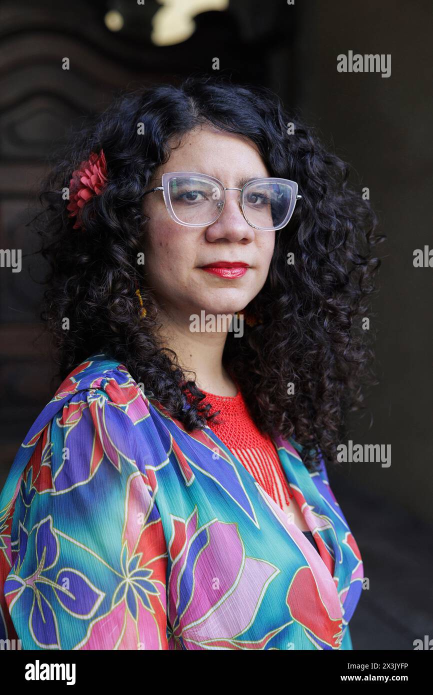 Porträt von Maria Gomez Lara 22/03/2024 ©Isabella de Maddalena/opale.Photo Stockfoto