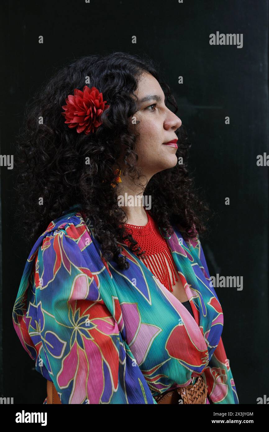 Porträt von Maria Gomez Lara 22/03/2024 ©Isabella de Maddalena/opale.Photo Stockfoto