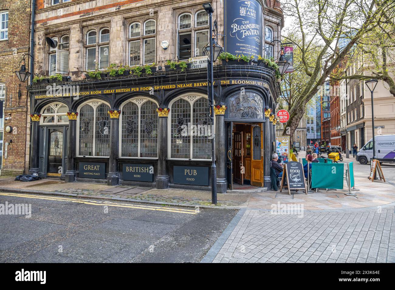 Die Bloomsbury Tavern, Londons historischer Pub. Stockfoto