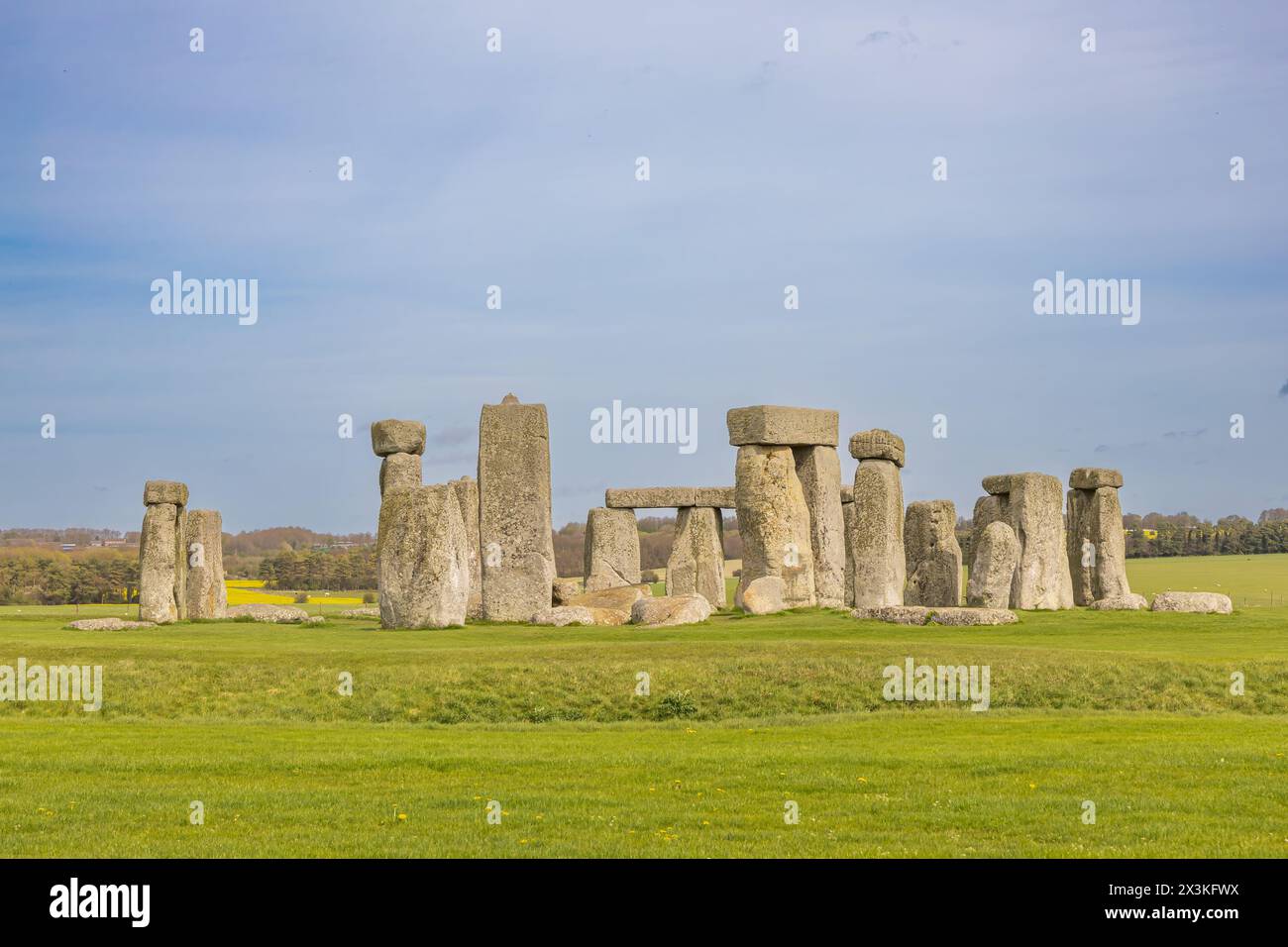 Malerischer Blick auf das Stonehenge Heritage Stockfoto