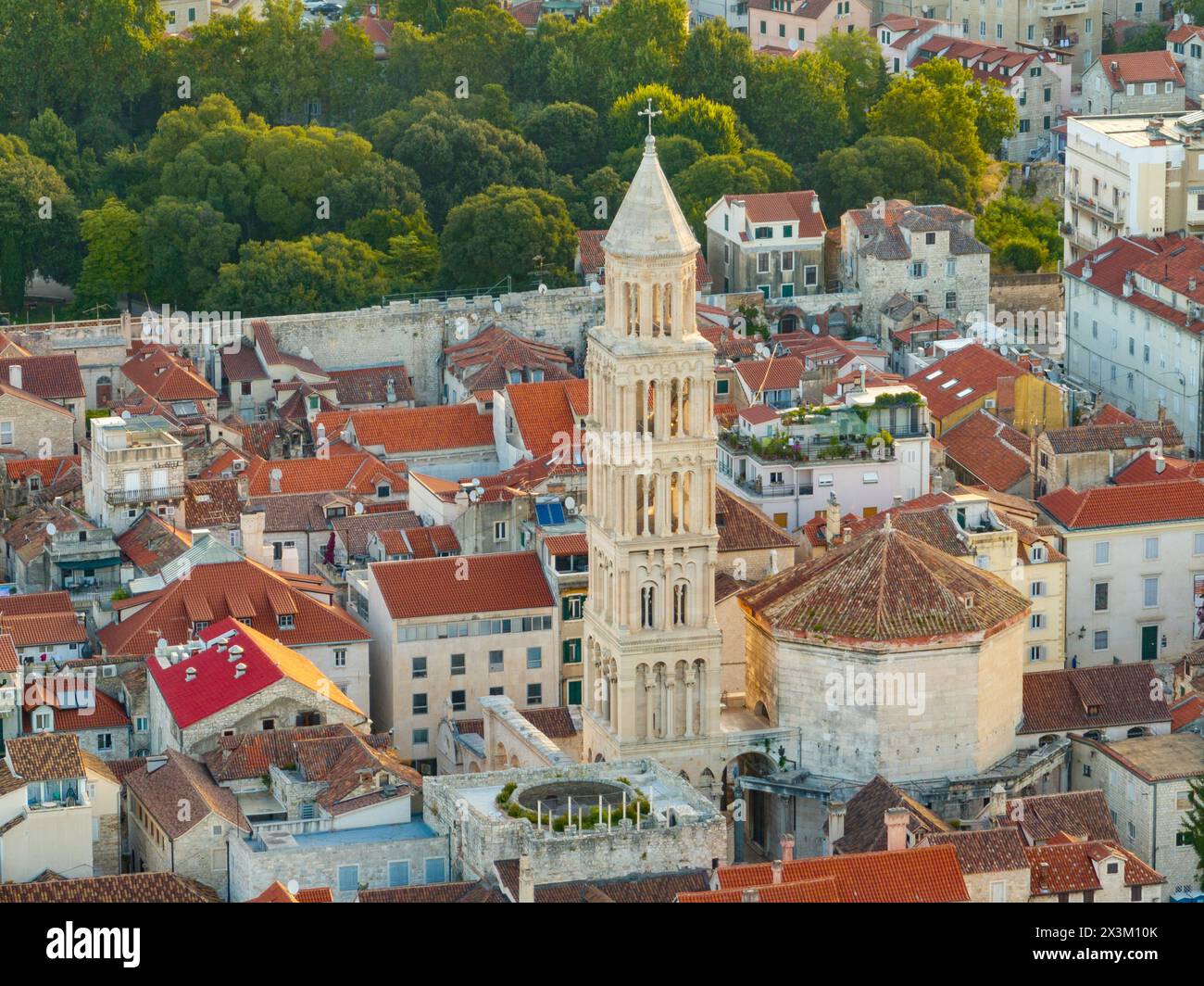 Kathedrale des Heiligen Domnius im Diokletianpalast in Split, Kroatien, Europa. Stockfoto
