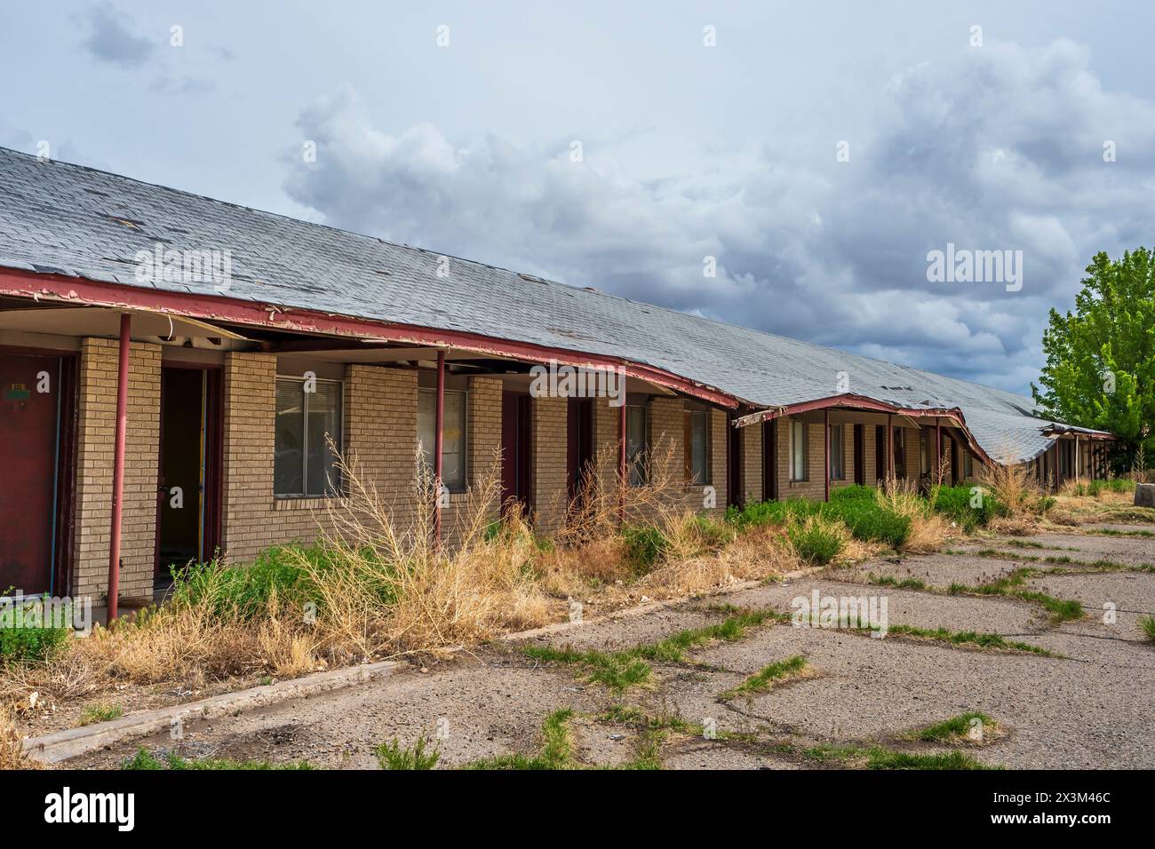 Überreste eines alten Motels, Green River, Utah. Stockfoto