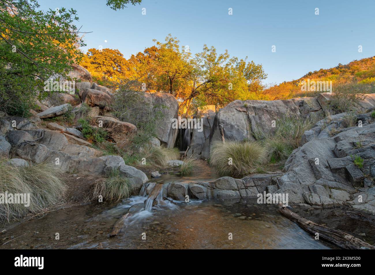 Wasserfall in einem Uferschlucht Stockfoto