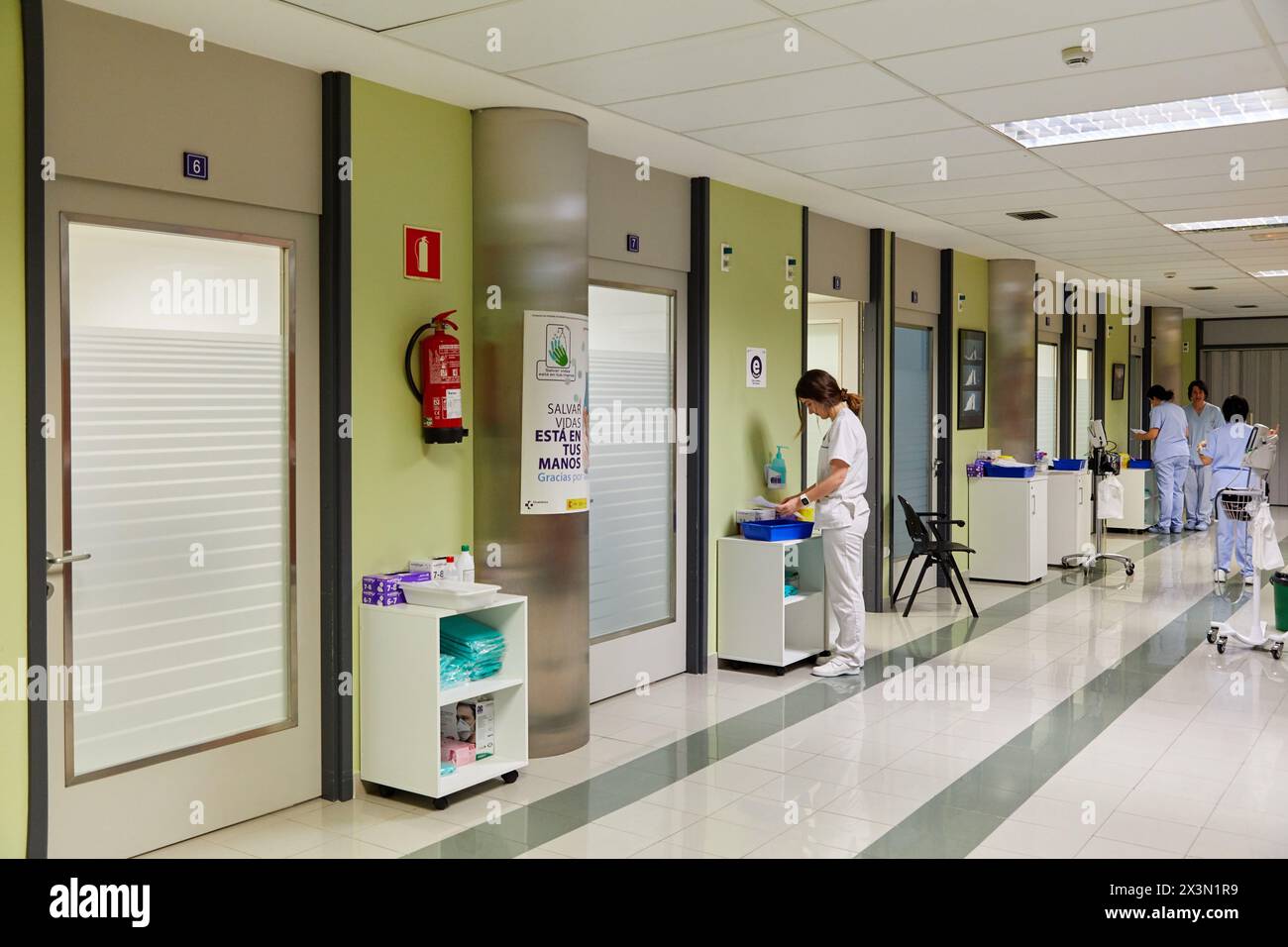 Hämatologie, Krankenhaus Donostia, San Sebastian, Gipuzkoa, Baskenland, Spanien Stockfoto