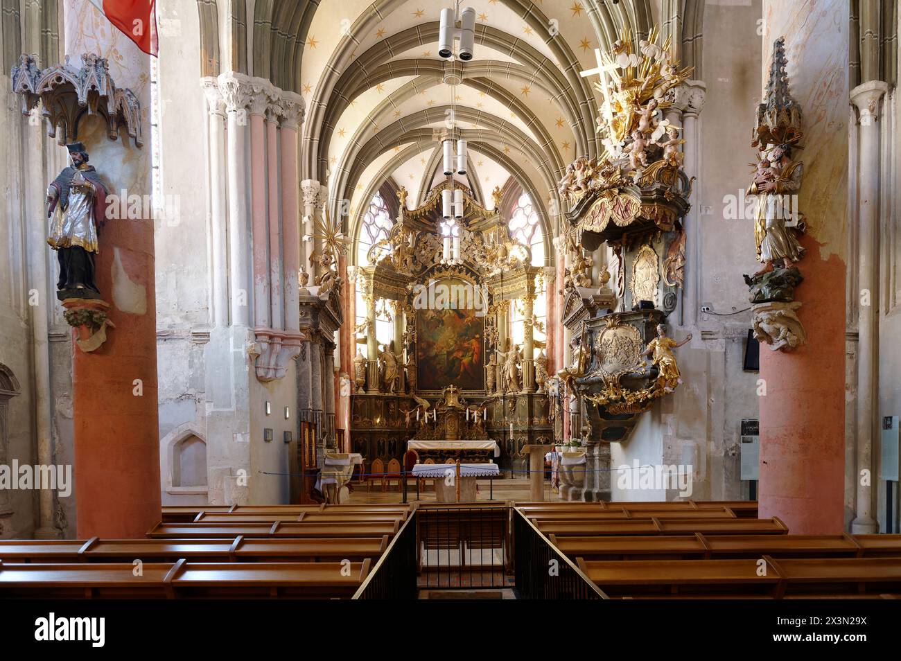 Sopron, Ungarn. Die Goat Church ist eine römisch-katholische Kirche in Sopron Stockfoto