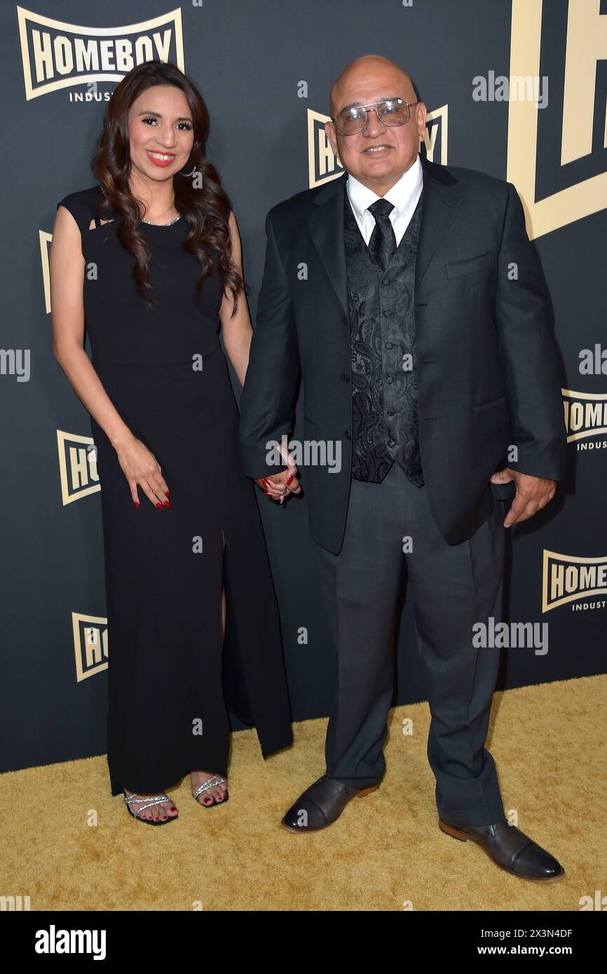 Alexandra Ramos und Bobby Martinez bei der Homeboy Industries Lo Maximo Awards 2024 Gala im Hotel JW Marriott. Los Angeles, 27.04.2024 Stockfoto