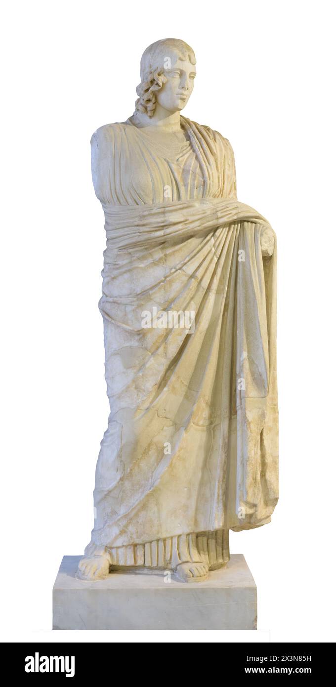 Statue der Göttin Demeter, aus dem griechischen Original aus dem 5. Jahrhundert Stockfoto