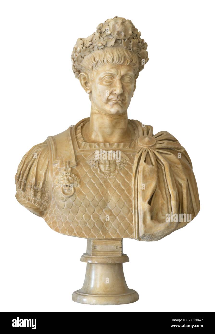 Büste des römischen Kaisers Claudius Stockfoto