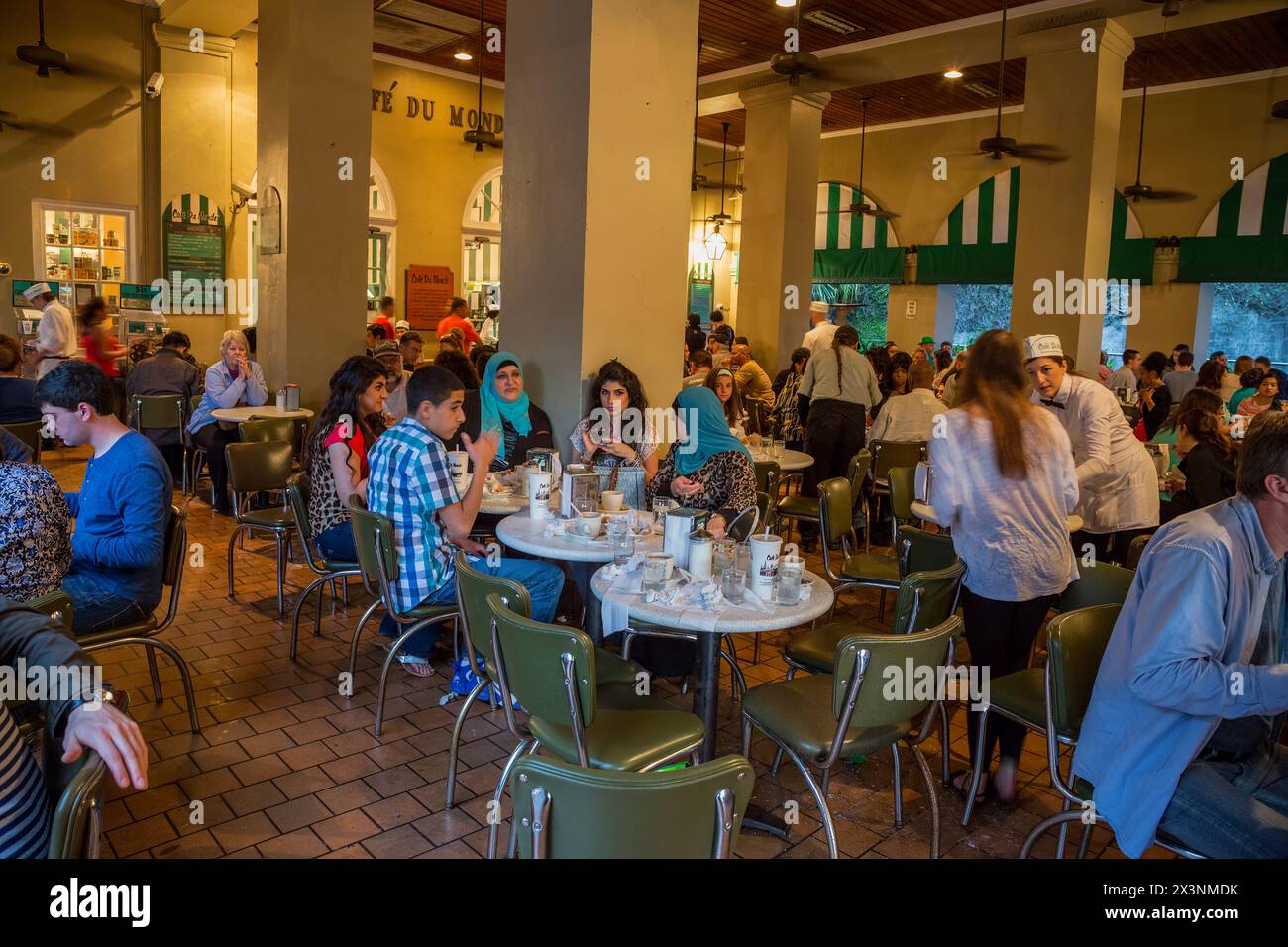 New Orleans, Louisiana. French Quarter, Cafe du Monde. Stockfoto