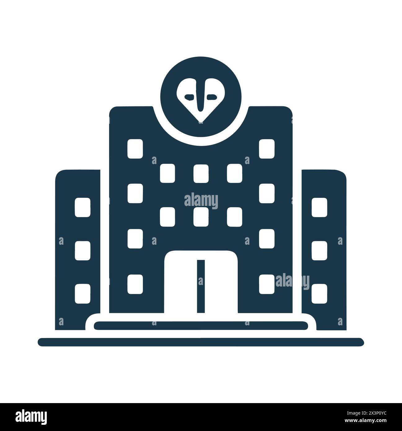 Schlankes Design des Krankenhaussymbols Stock Vektor