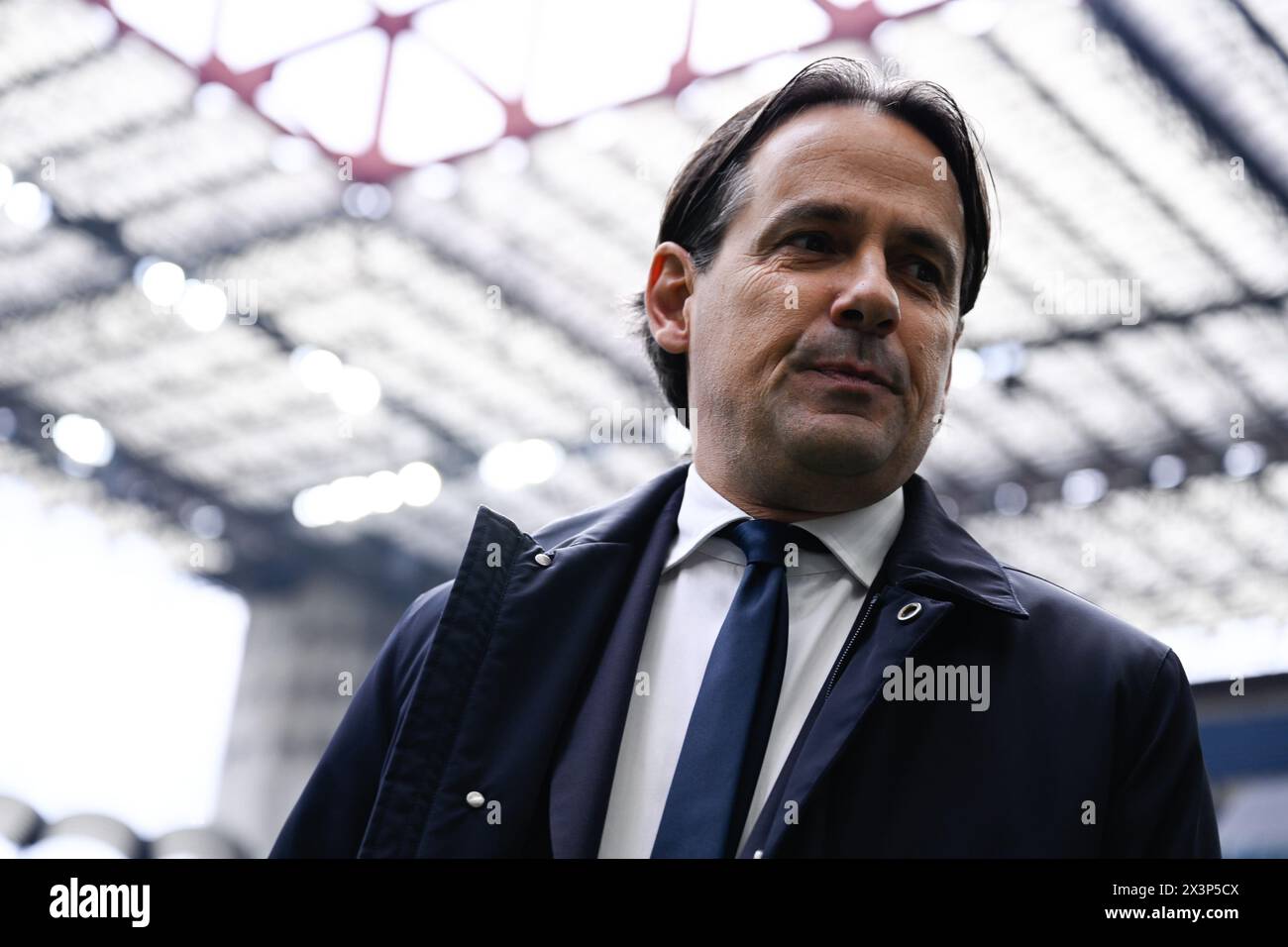 Inter vs Torino nella foto Simone Inzaghi allenatore Inter, Mailand 28-04-2024 Stadio Giuseppe Meazza - San Siro Campionato Serie A TIM - 34a giornata foto Tiziano Ballabio/Agenzia ALDO Liverani sas/AGENZIA ALDO LIVERANI SAS Stockfoto