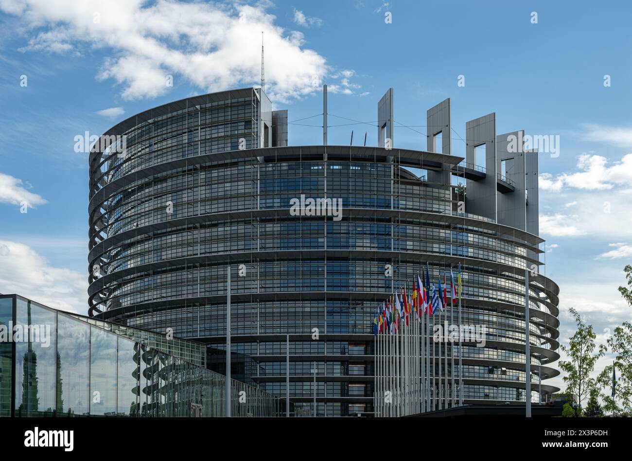 EU-parlament in Straßburg, Elsass, Frankreich, Eruope Stockfoto