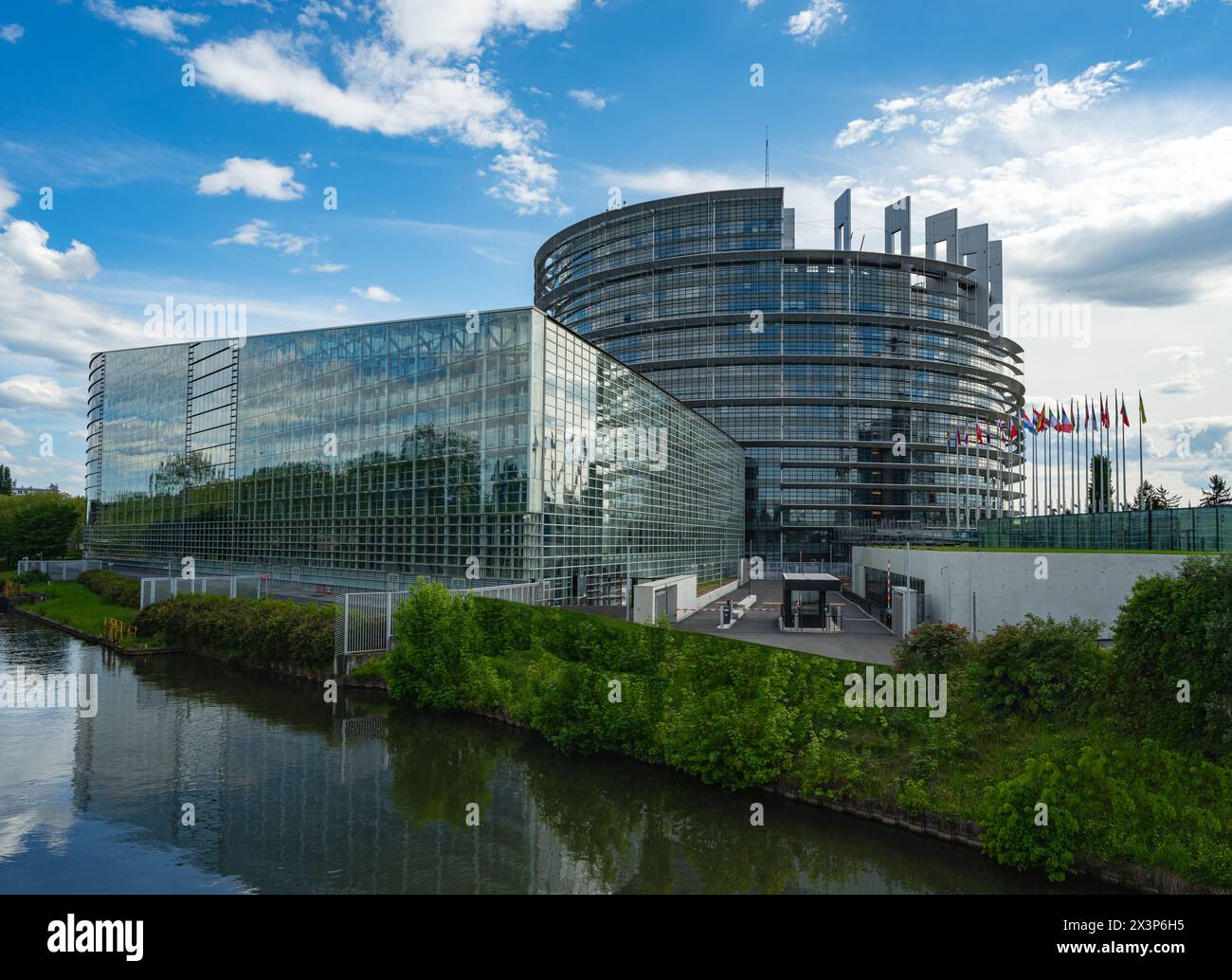 EU-parlament in Straßburg, Elsass, Frankreich, Eruope Stockfoto