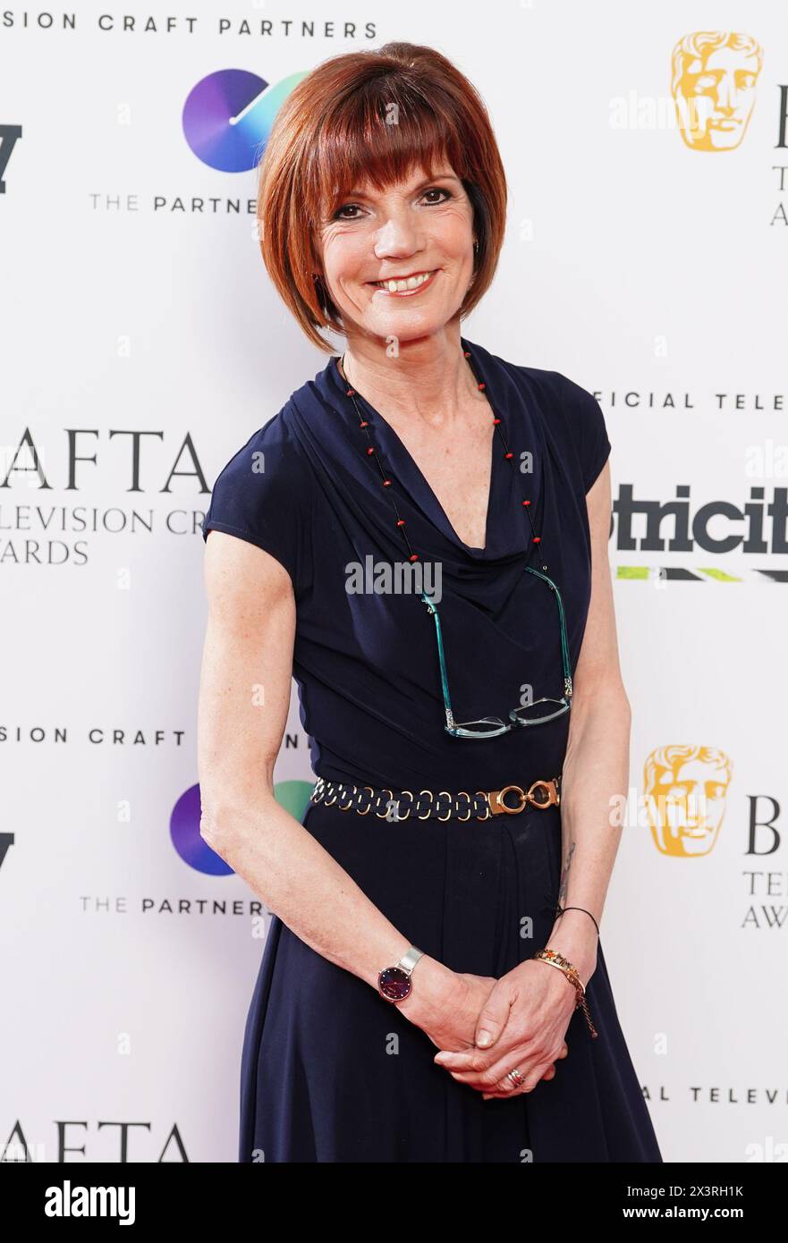 Diana Carson nimmt an den BAFTA Television Craft Awards in der Brewery in London Teil. Bilddatum: Sonntag, 28. April 2024. Stockfoto