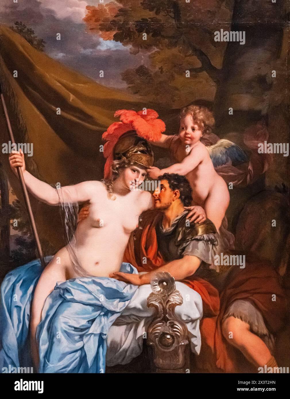 Odysseus und Calypso, Gerard de Lairesse, Öl auf Leinwand, c.1680, Amsterdam, Niederlande Stockfoto