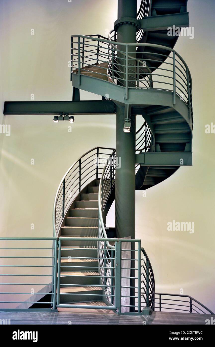 Treppenhaus, Gugenheim Bilbao, Museum, Architektur, Tourist, Attraktion, Billbao, Spanien, Europa Stockfoto