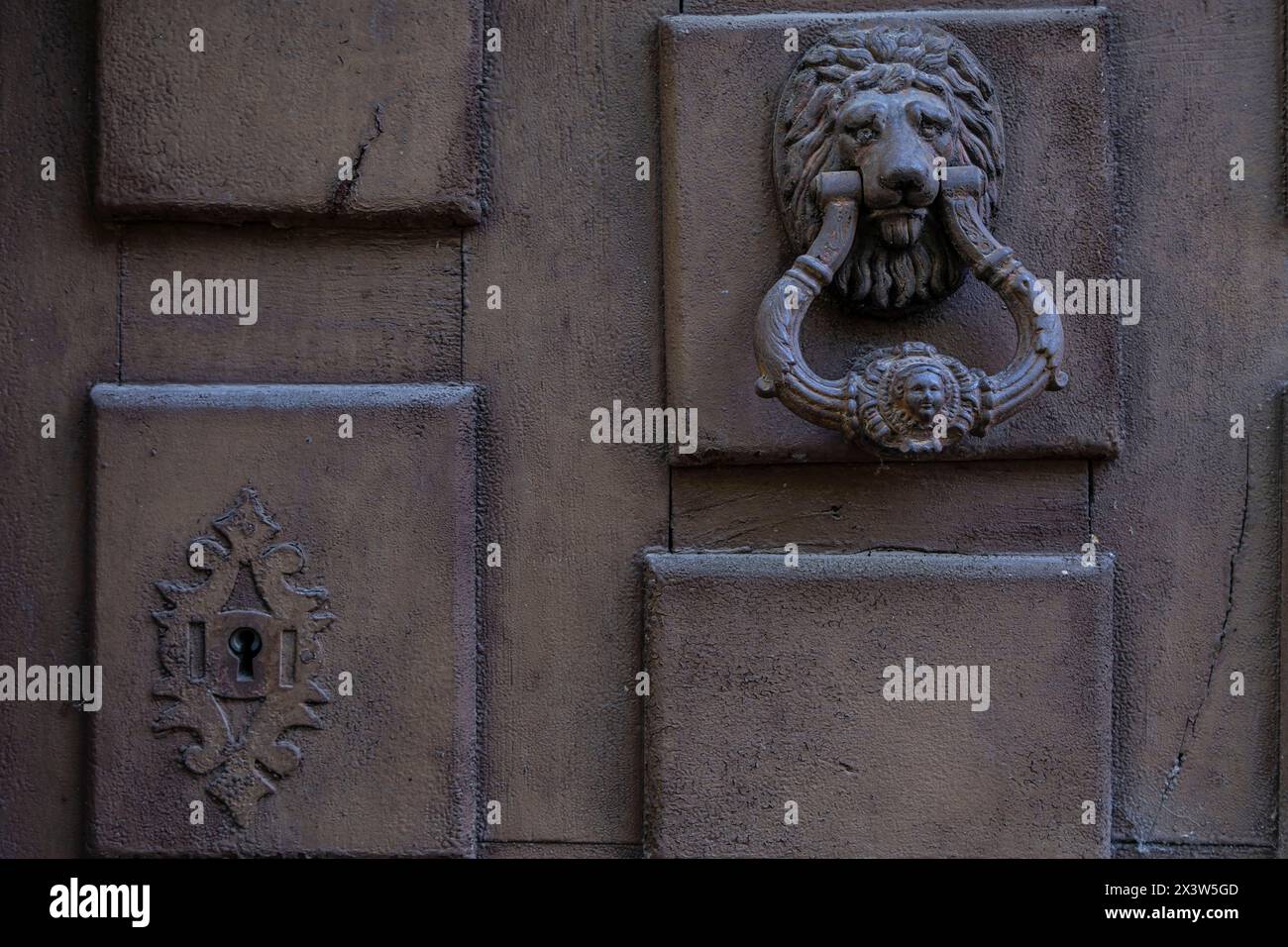 Argolla con forma de leon, Ortigosa de Cameros, La Rioja, Spanien Stockfoto