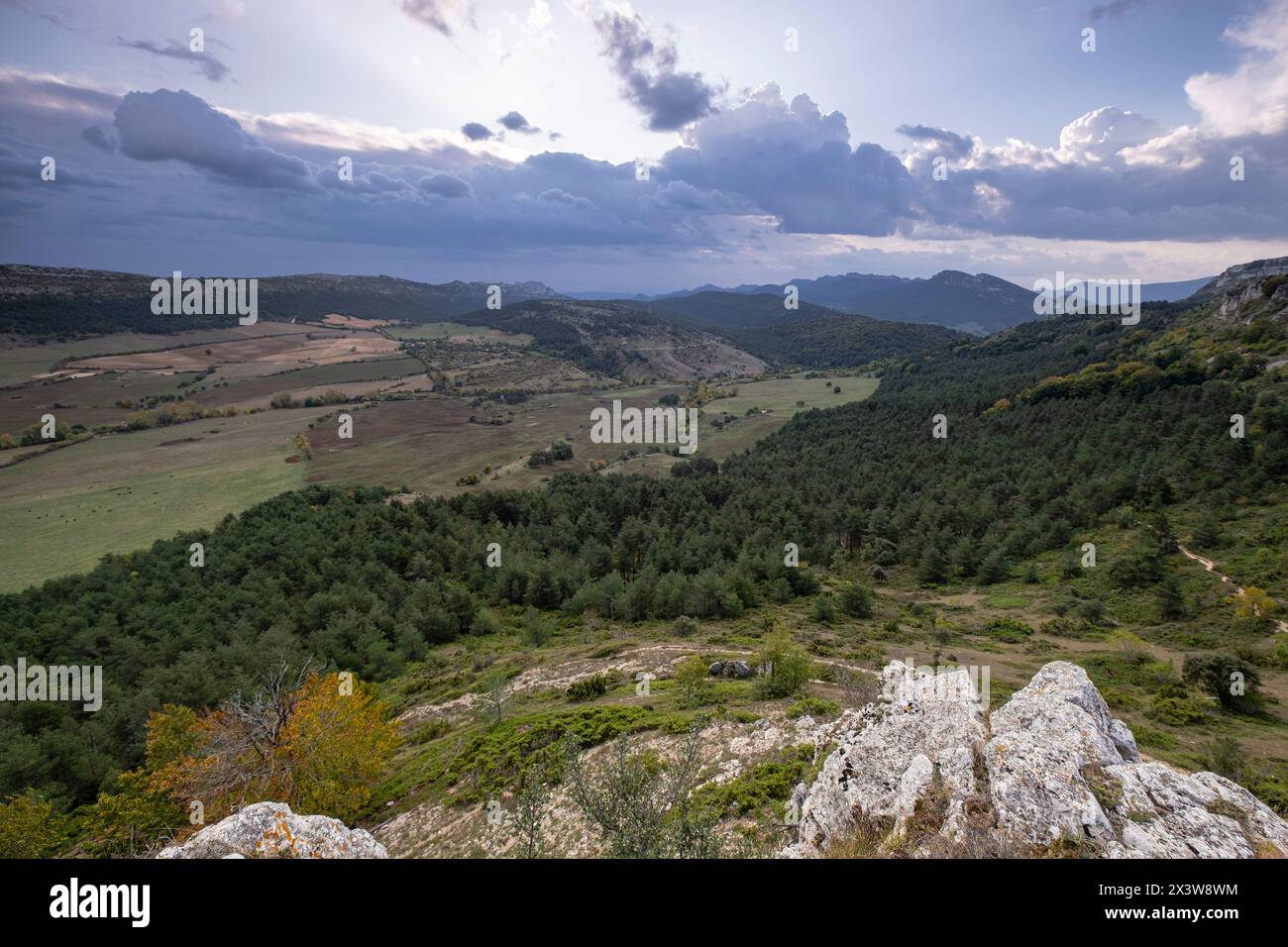 Parque Natural de Valderejo , municipio de Valdegovía, Alava, País Vasco, Spanien Stockfoto