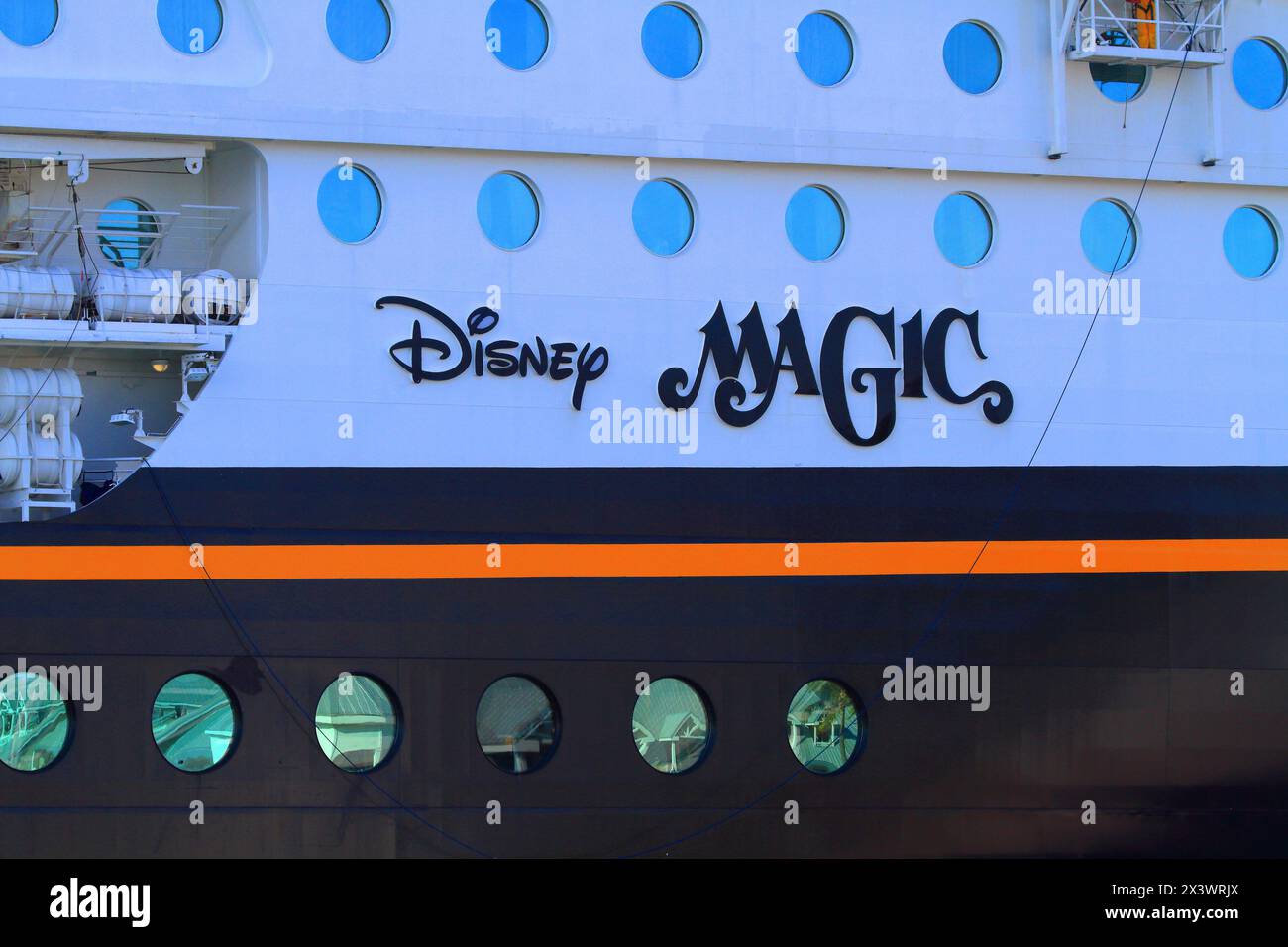 USA, Florida, Disney Magic, Disney Cruise Line, Walt Disney Company. Stockfoto