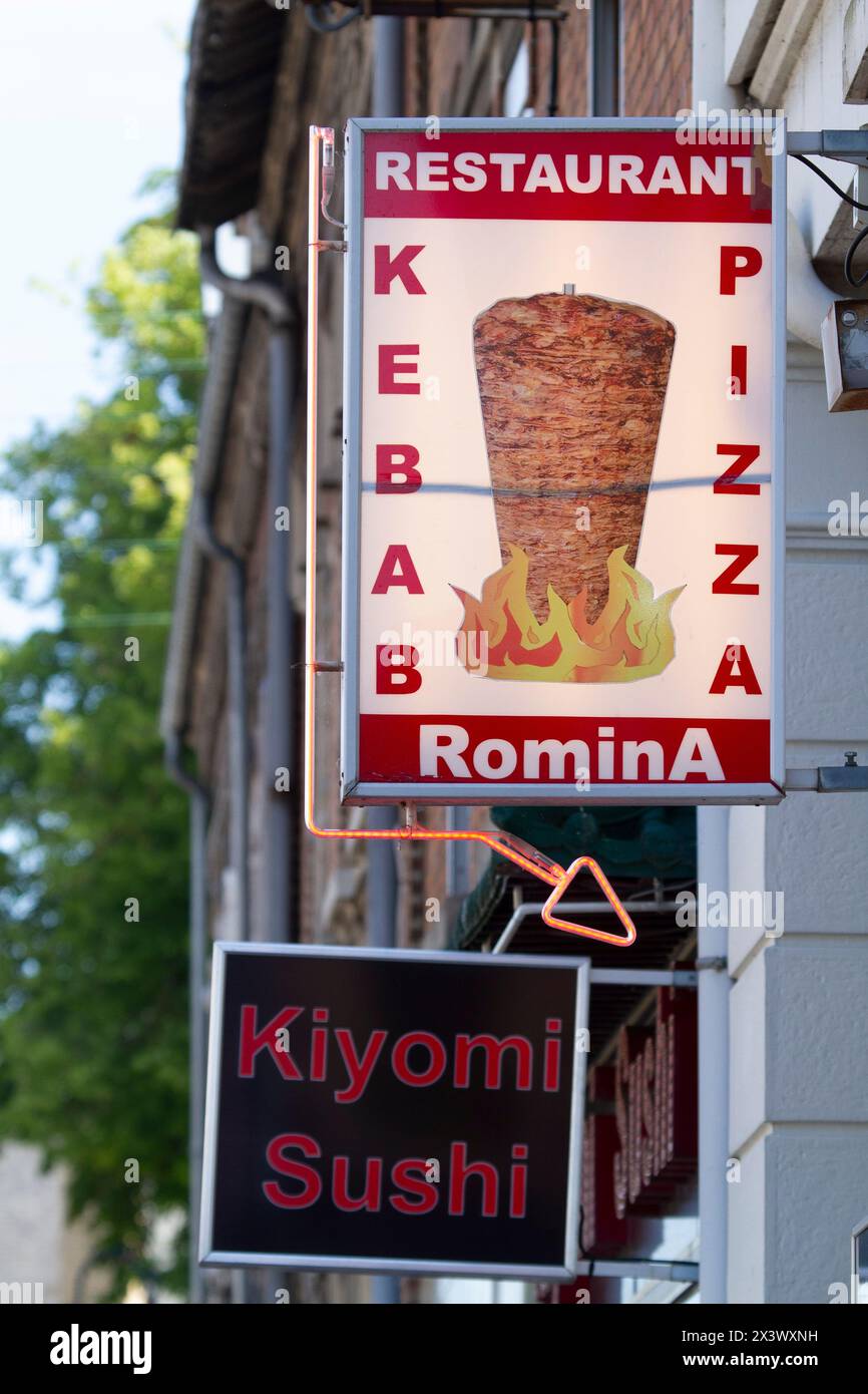 Restaurants mit ausländischer Küche in Frankreich Stockfoto