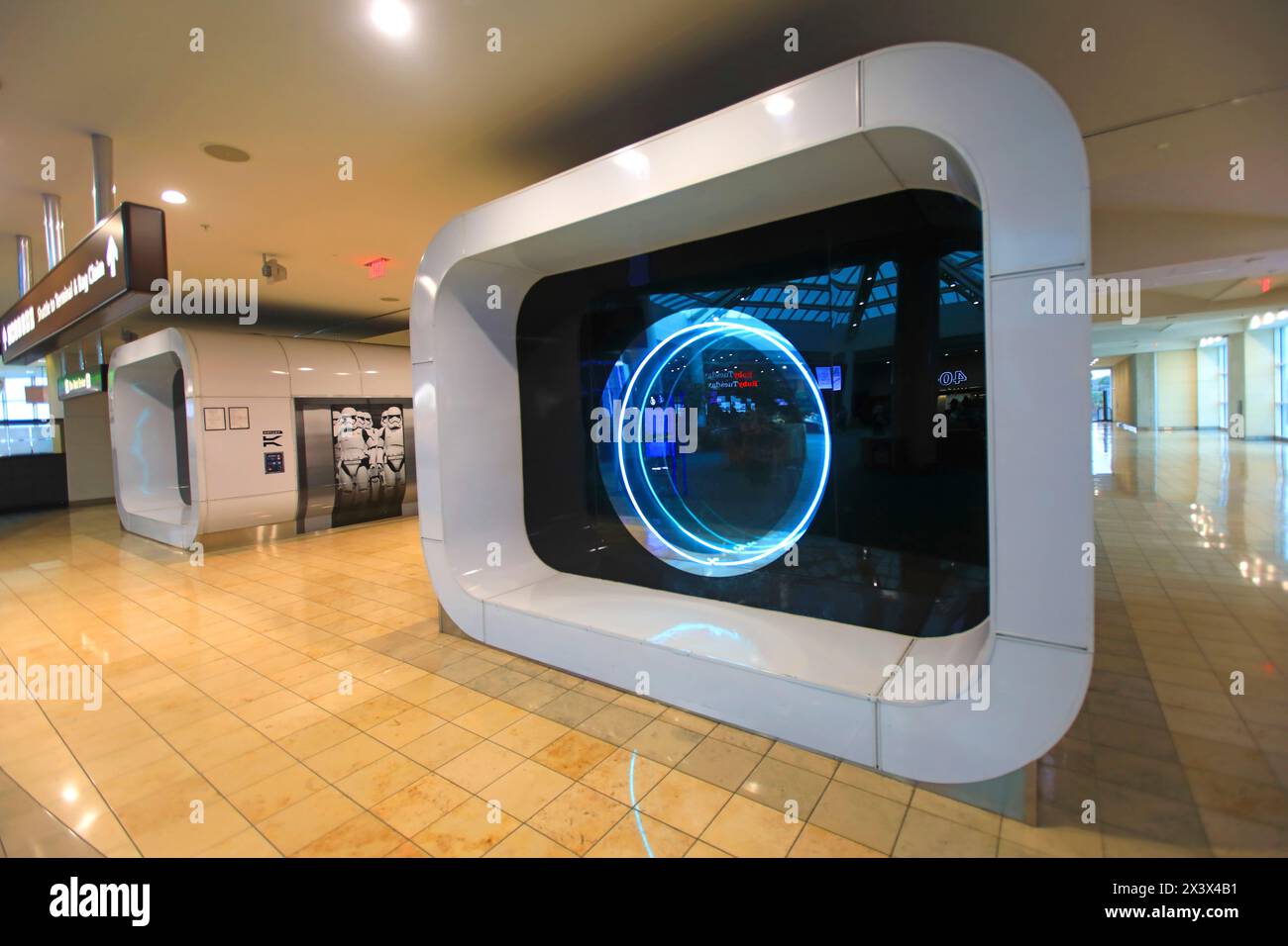 Usa, Floride, Orlando. Internationaler Flughafentransfer Stockfoto