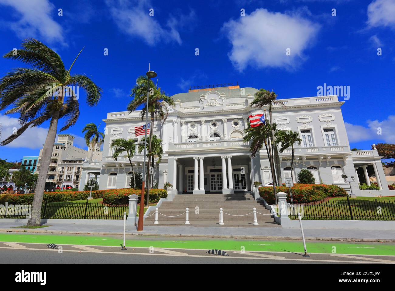 Usa, Porto Rico, San Juan. Kasino Stockfoto