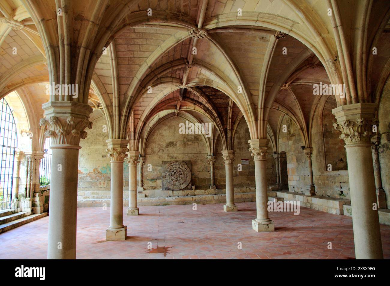 Frankreich, Nouvelle Aquitaine, Departement Charente (17), Saint Bris des Bois, Abtei Fontdouce Stockfoto