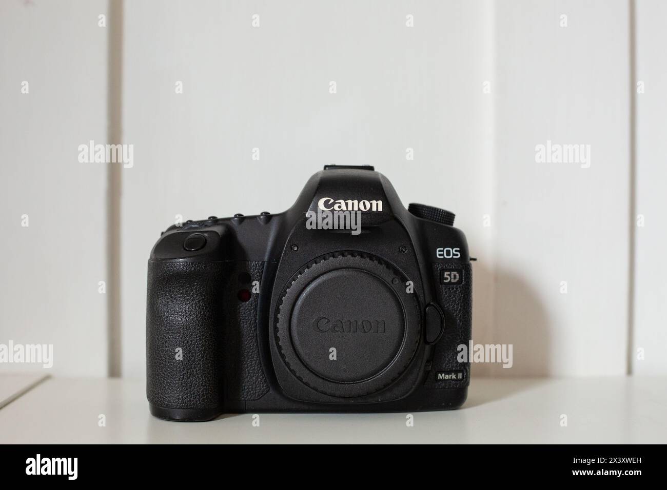 Canon EOS 5D Mark II. Verkauf von Kameraausrüstungen für Nachhaltigkeit und Einkommensgenerierung in der Lebenshaltungskrise. Stockfoto