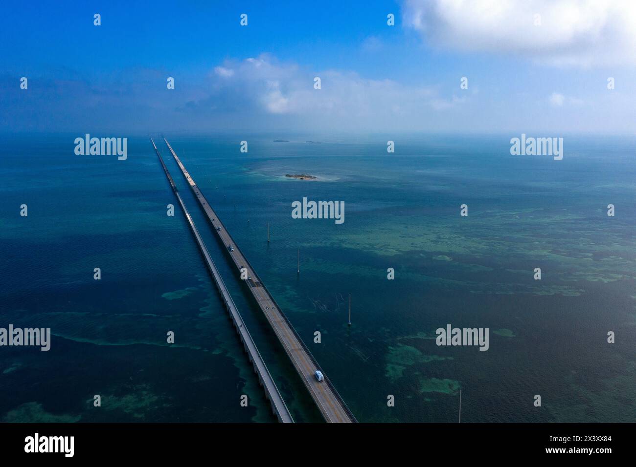 USA, Florida, Keys. Overseas Highway Stockfoto