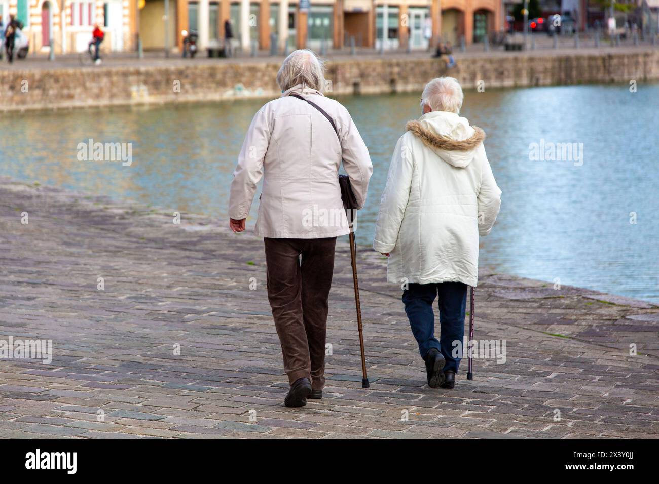 Frankreich, Hauts de France, Lille. Senior Stockfoto