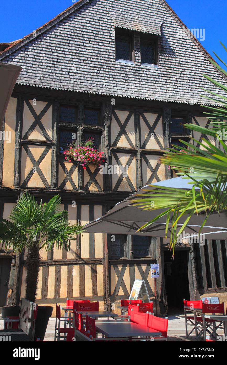 Frankreich, Centre Val de Loire, Departement Cher, Aubigny sur Nere, Francois 1er Haus Stockfoto