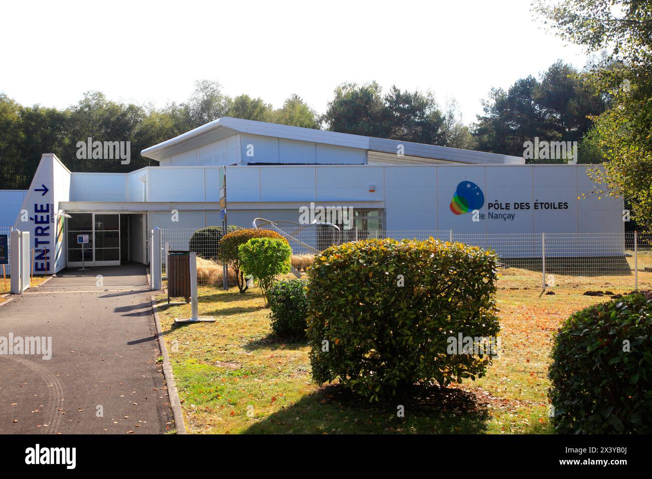 Frankreich, Centre Val de Loire, Departement Cher, Nancay, Astronomie-Zentrum Stockfoto