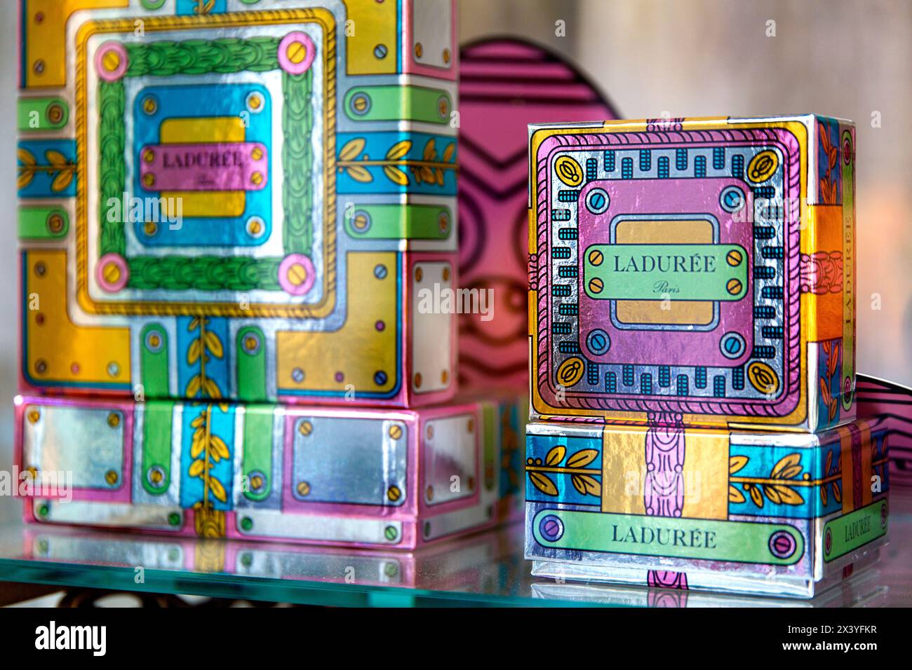 Europa, Luxemburg, Luxemburg-Stadt, Laduree Stockfoto