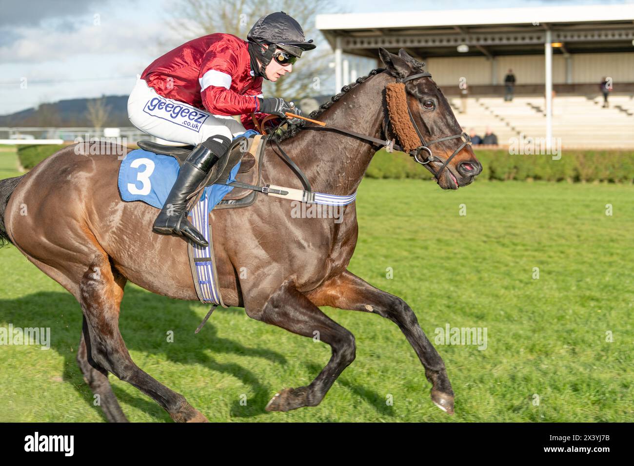 Drittes Rennen in Wincanton, Handicap Chase, Donnerstag, 20. Januar 2022 Stockfoto