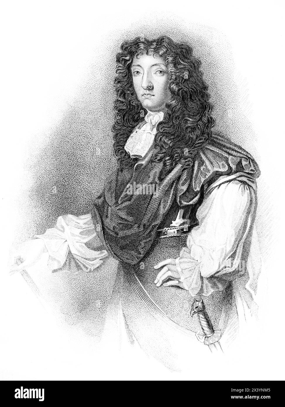 John Graham of Claverhouse (1648–1689), Viscount, Walter Scott, Old Mortality, Waverley Romane, Dundee, Schottland, historische Illustration 1880 Stockfoto