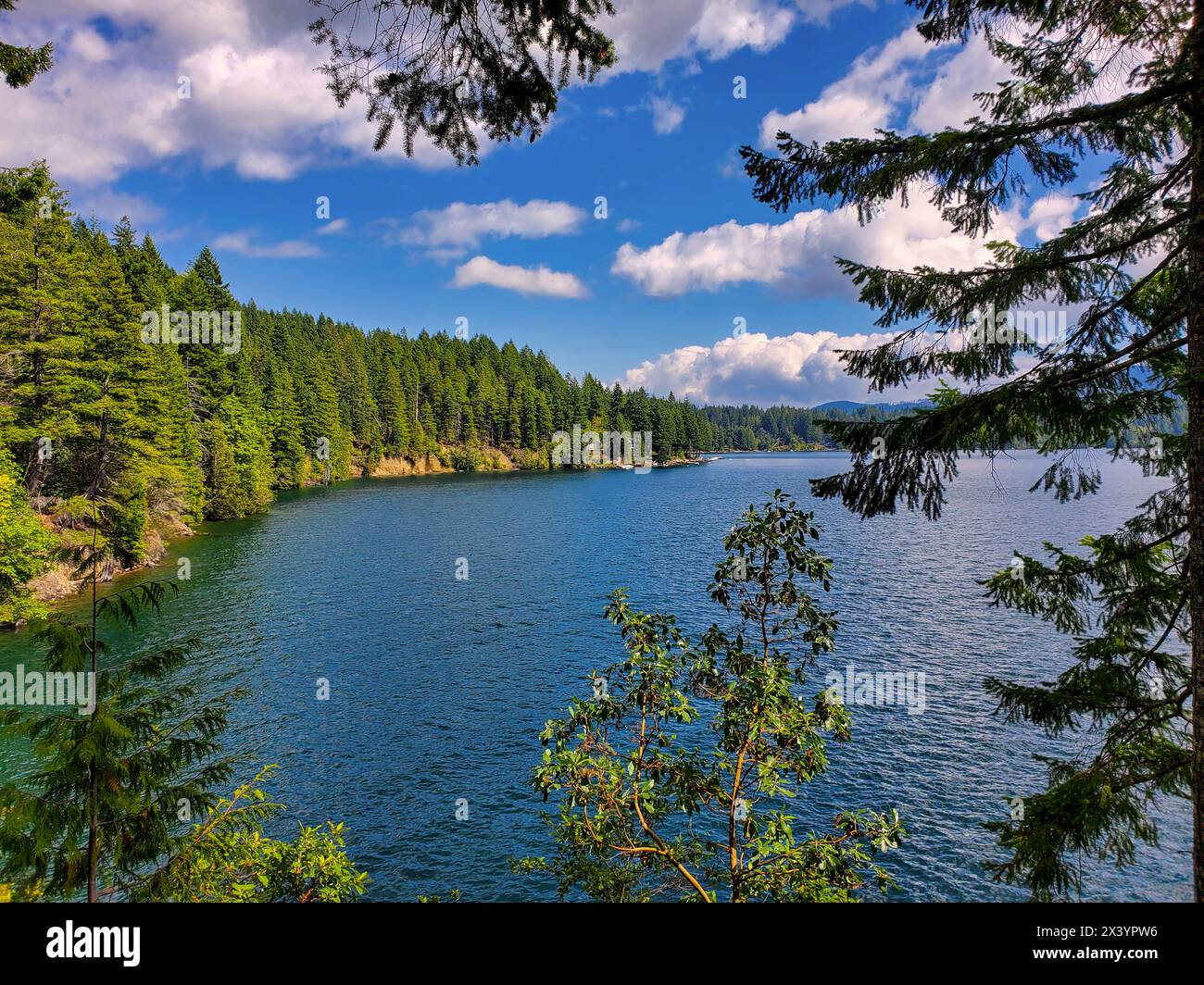 Sommertag Washington State Mountain Lake Stockfoto
