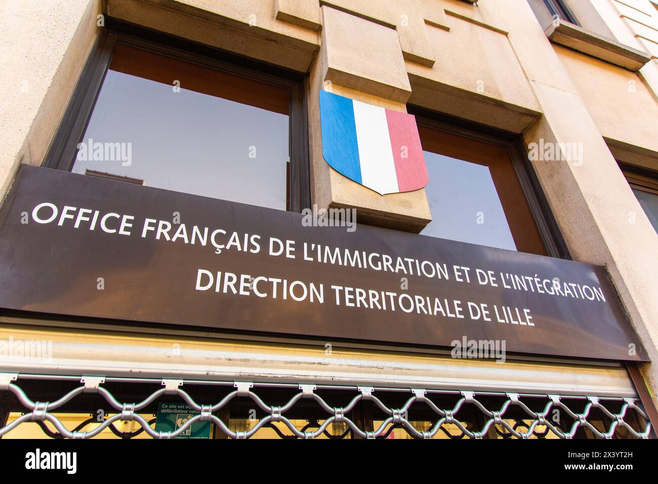 Frankreich, Hauts de France, LilleFrench Office for Immigration and Integration. OFII Stockfoto