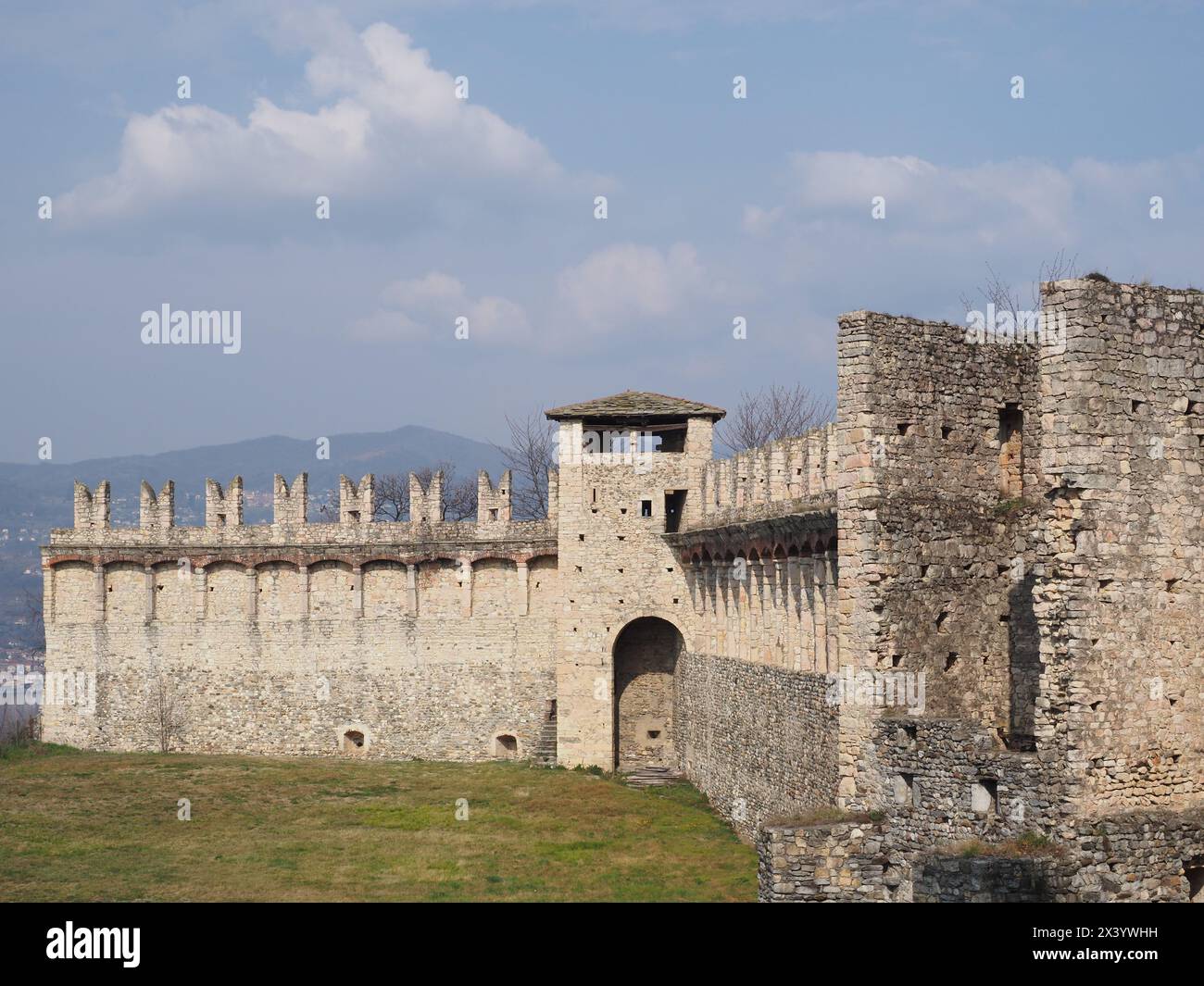 Rocca di Angera, lago Maggiore, Lombardia Stockfoto