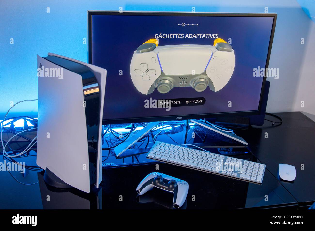Gaming. Playstation 5. PS5 Stockfoto