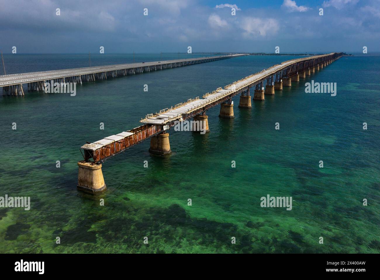 USA, Florida, Keys. Overseas Highway Stockfoto