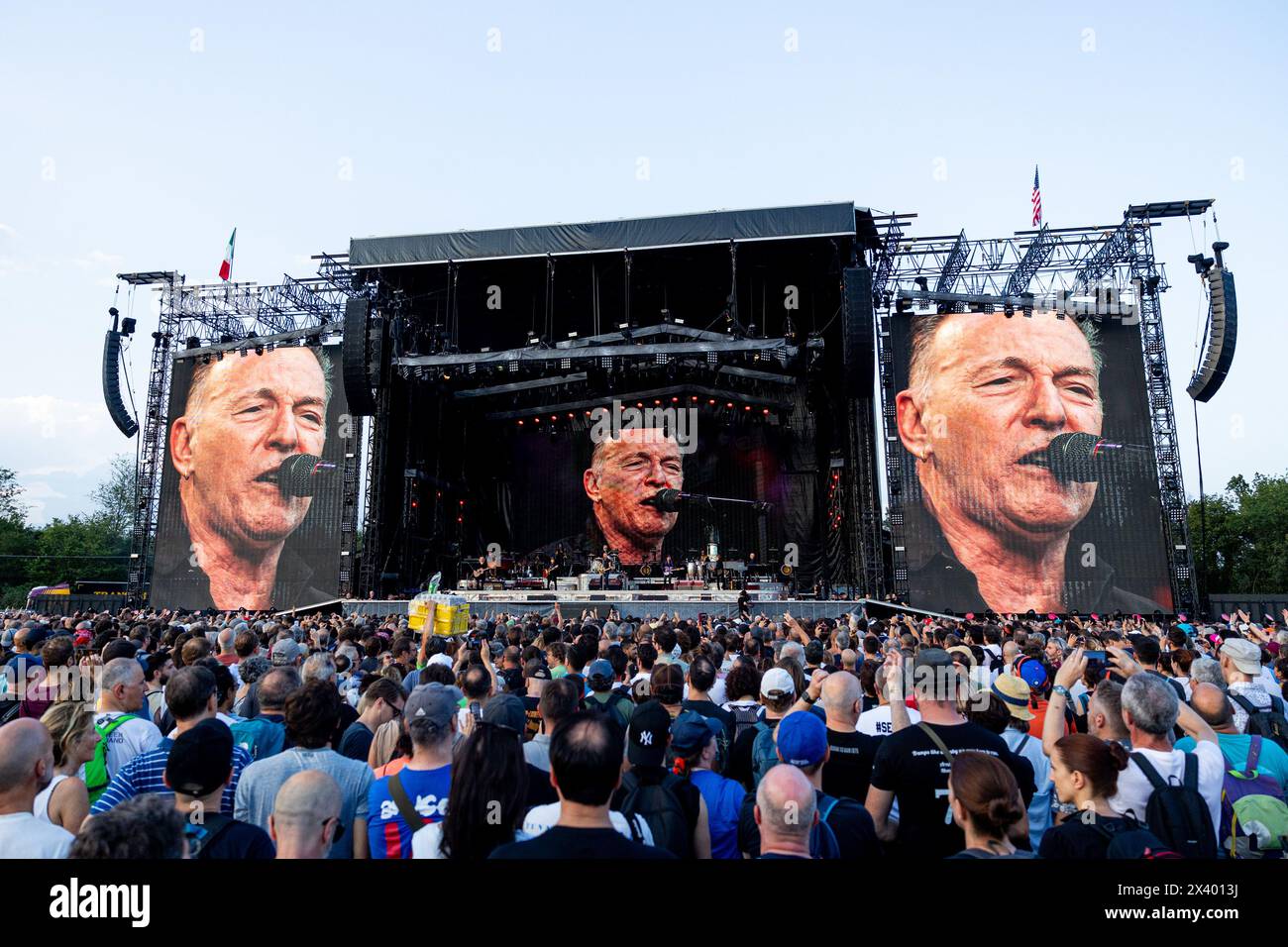 Monza, Italien. Juli 2023. Bruce Springsteen tritt am 25. Juli 2023 live im Autodromo di Monza auf. Credit: NurPhoto SRL/Alamy Live News Stockfoto