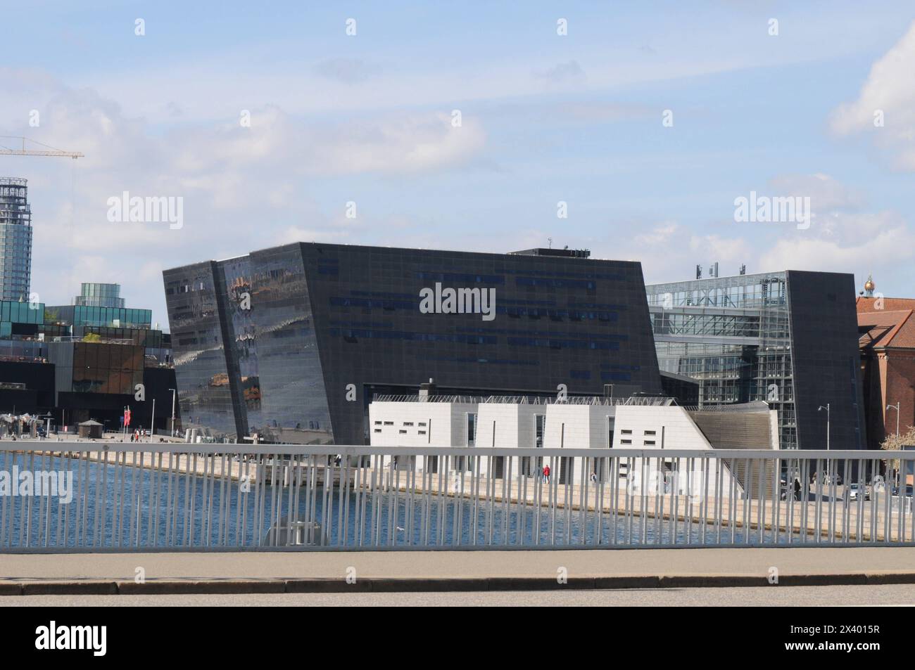 Kopenhagen, Dänemark /29. April 2024/. Blick auf die schwarze diamant-Bibliothek in der dänischen Hauptstadt Kopenhgen. Photo.Francis Joseph Dean/Dean Pictures Stockfoto