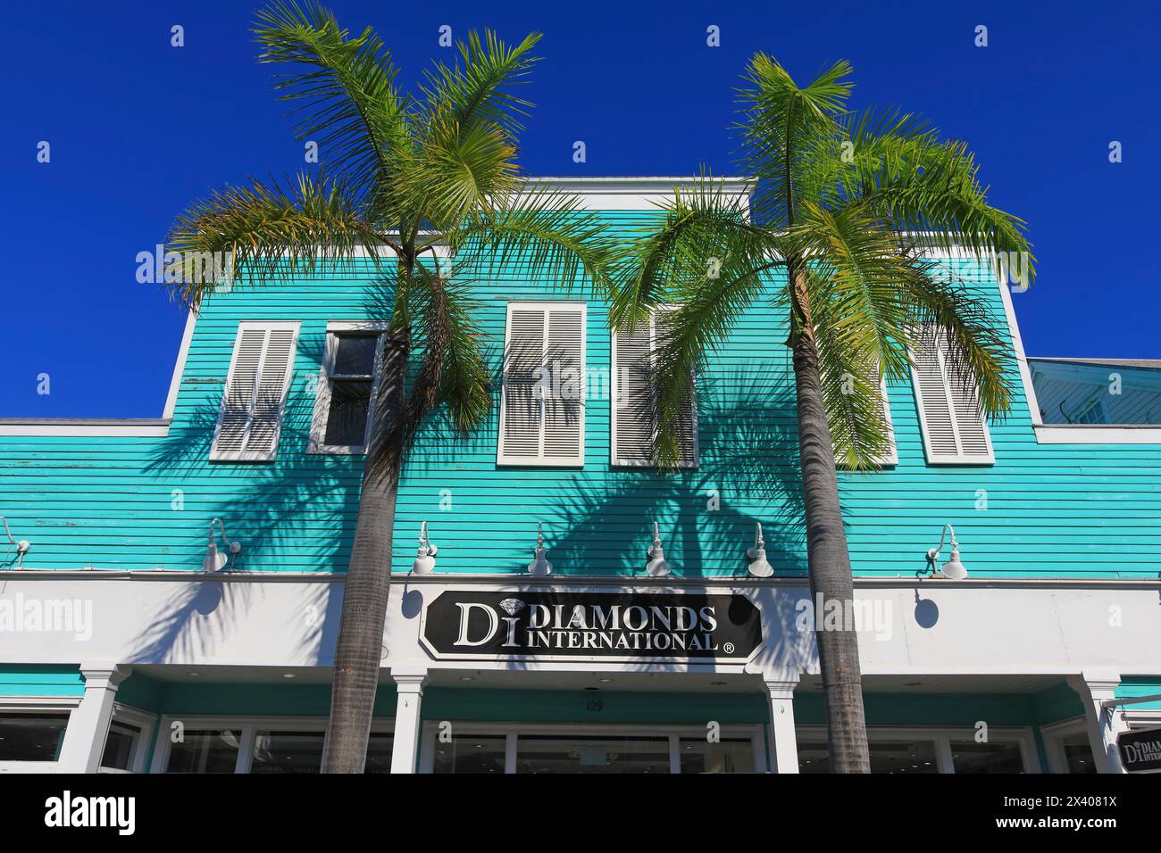 Usa, Florida. Key West. Diamantenspeicher Stockfoto
