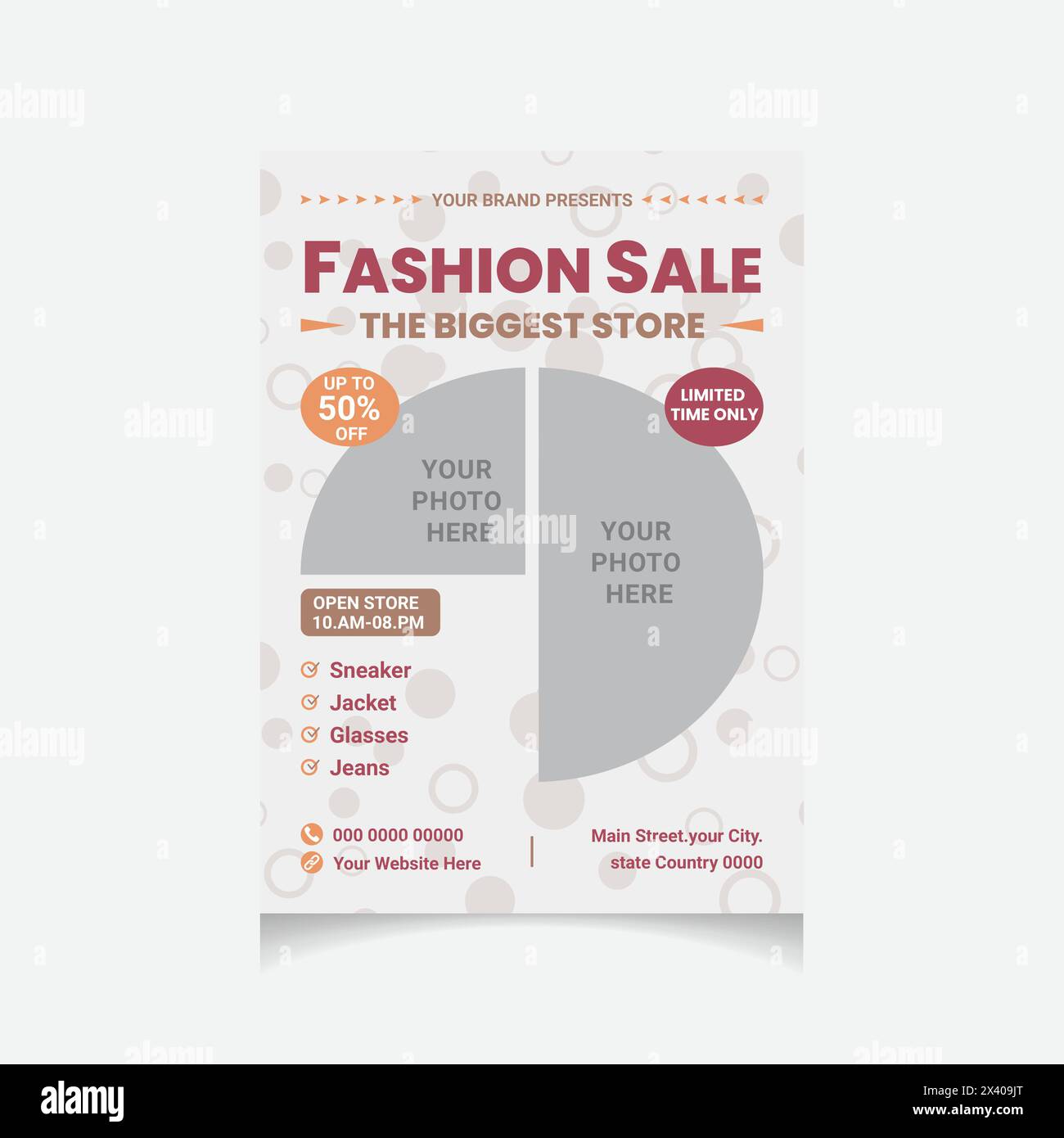 Fashion Sale Flyer Stock Vektor